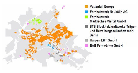 Rechnerisch ist jede dritte Berliner Wohnung an das über 2.000 Kilometer lange Fernwärmenetz von Vattenfall angeschlossen.