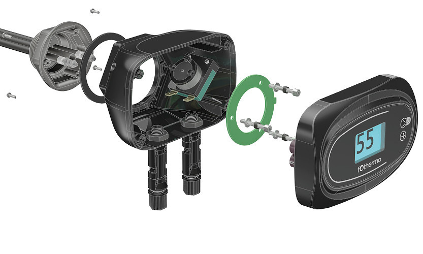 Der photovoltaische Heizstab kann mit dem Strom eines Balkonkraftwerks einen Wasserspeicher erwärmen.