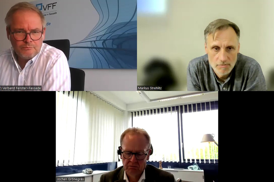 Die Podcast-Teilnehmer (im Uhrzeigersinn, links oben beginnend): Frank Lange, Markus Strehlitz, Jochen Grönegräs