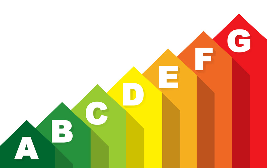 Mit der novellierten EU-Gebäuderichtlinie bekommt der Energieausweis eine neue harmonisierte Skala von A bis G.