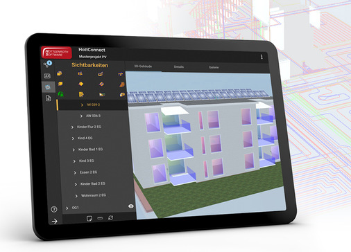3D-Gebäude-Darstellung in HottConnect 