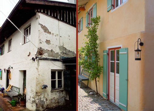 Feuchte Mauern, bröckelnder Putz, muffiger Geruch. Das Bauernhaus war in schlechtem Zustand, ehe es zu neuem Leben erweckt wurde. - © Bild: Haga Naturbaustoffe
