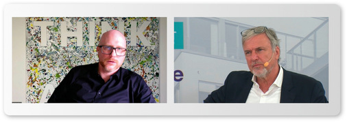 Kay Künzel (links), hier mit Martin Prösler im Gespräch, brachte seine Botschaft klar und mit einigen Kraftausdrücken rüber.