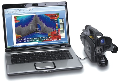 Überzeugend wirken Thermografien auf einem großen Kamera-Display oder auf dem mitgebrachten Notebook