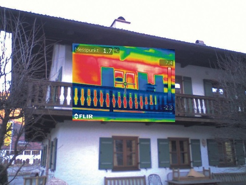 Thermogramme können eklatante Wärmebrücken aufdecken...