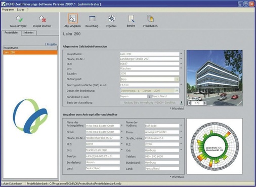 Teilweise werden relevante Objektdaten ausschließlich alphanumerisch eingegeben — anhand einer Grafik sehen Planer sofort, in welchen Bereichen der Entwurf optimiert werden kann