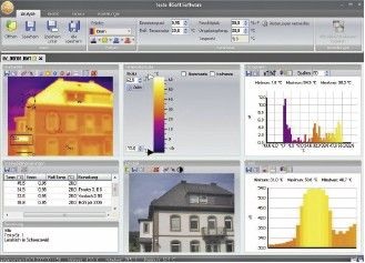 Thermografie-Software ermöglicht die Optimierung und Analyse von Thermogrammen - © Testo

