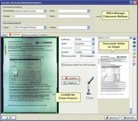 Auch nur in Papierform vorliegende Unterlagen, wie etwa die ­Eingangspost, wird berücksichtigt - © Softwarebüro Krekeler
