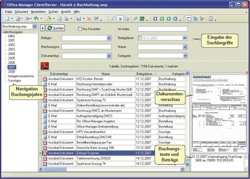 Die strukturierte Verwaltung und Archivierung gedruckter oder elektronischer Dokumente hat auch steuerrechtliche Aspekte