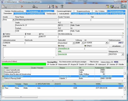 Bevor BMSP-Software produktiv eingesetzt werden kann, müssen Basis­informationen wie Projekt-, Adress-… - © Visuplus
