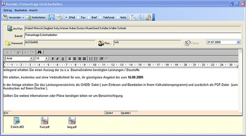 Zu den vielen Vorteilen zählt die automatische Projektzuordnung ein- und ausgehender E-Mails, deren zentrale Verwaltung und Archivierung.