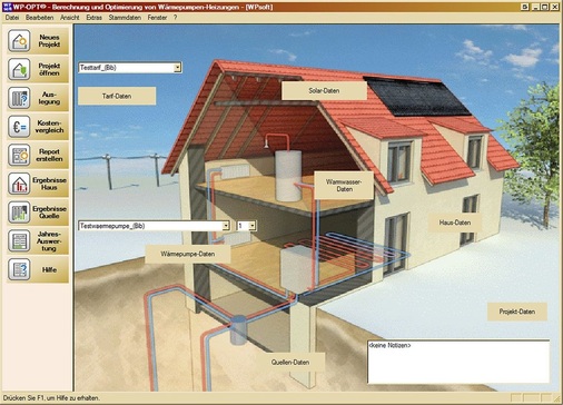 1 Noch vor wenigen Jahren hatte das Simulationsprogramm WP-OPT quasi das Monopol im Bereich deutschsprachiger Wärmepumpen-Planungssoftware, … - © WPsoft
