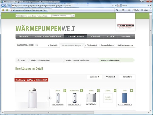 5 … zudem bieten viele Wärmepumpen-Hersteller Online-Tools zur ­Grobauslegung (Vorauswahl) an.