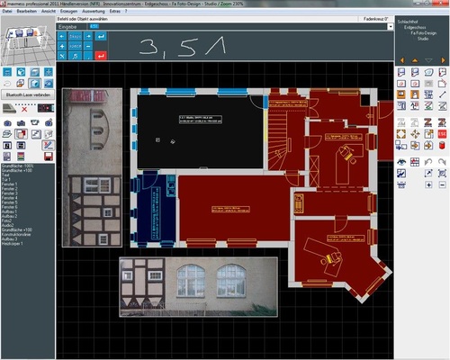 Zum geometrischen Aufmaß sollten auch Sprachnotizen, Fotos oder Videos als Zusatzinformation hinzugefügt werden können.
