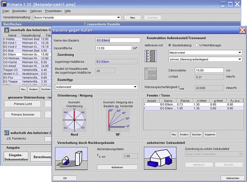 Programme für die Passivhaus-Vorprojektierung ermöglichen eine erste planerische Abschätzung.