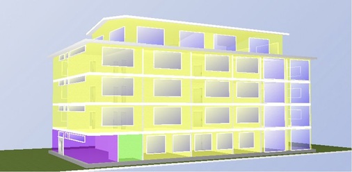 Vor der Berechnung und Auswertung müssen die Raum- und Gebäude­geometrie …