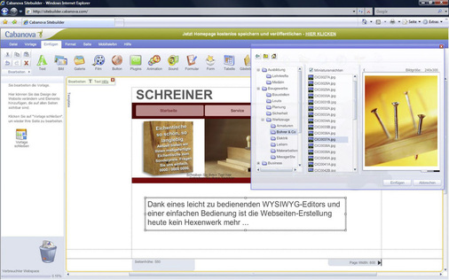 Mit einem mehr oder weniger einfach zu bedienenden WYSIWYG-Editor (What You See Is What You Get) ist das Erstellen von Webseiten kein Hexenwerk.