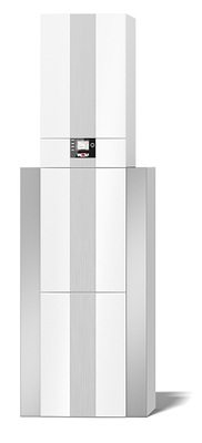 



Mit einem Wolf Warmwasserspeicher CEW-2-200 lässt sich die Wärmepumpe zur Wärmezentrale ergänzen. Das Innenmodul kann direkt auf dem 180-l-Speicher aufgestellt werden.
