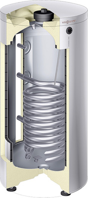 



Die Speicher- Wassererwärmer Vitocell 300-V und Vitocell 300-B erreichen die Energieeffizienzklasse A, die höchste erreichbare Stufe für Speicher-Wassererwärmer. 
