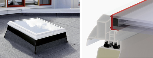 



Das Lamilux CI-System Glaselement F100 kombiniert energieeffizienten Tageslichteinfall mit durchdachter Ästhetik. Es ist nach Angaben des Herstellers das erste Flachdachfenster mit allgemeiner bauaufsichtlicher Zulassung in Structural-Glazing-Bauweise.
