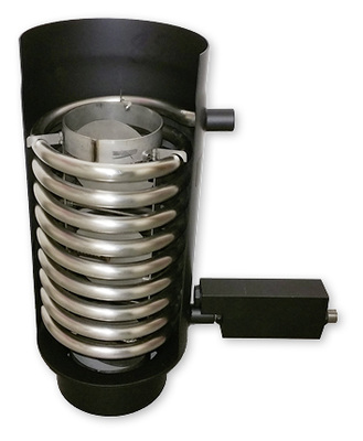 



Die Leitblecheinheit im Inneren des Turbuflex-Systems wird einfach in den Wärmeübertrager eingehängt.
