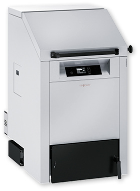 



Der Holzkessel kann mit Scheitholz, stückigen Holzresten, Grobhackschnitzeln und Holzbriketts betrieben werden.
