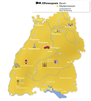 <p>
</p> - © Karte: Tourismus Marketing GmbH Baden-Württemberg

