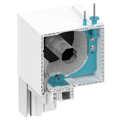 



Dank der optionalen Statikkonsole im Aufsatzkasten Top Mini plus von Hella können auch sehr breite Fenster nach oben hin am Sturz befestigt werden.
