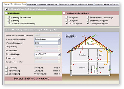 <p>

</p>

<p>

 Lüftungskonzept-Planungssoftware prüft die Notwendigkeit lüftungstechnischer Maßnahmen und unterstützt die Auslegung.

</p> - © Solar-Computer
