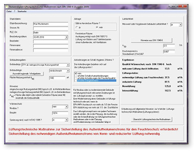 

6

 Eine einfache und schnelle Prüfung ermöglicht das kostenlose Softwaretool des Bundesverbandes für Wohnungslüftung.






