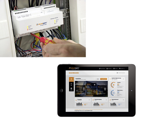 



Der EnergyManager visualisiert Energieflüsse im Haushalt. Außerdem sorgt er dafür, dass bei hoher Stromproduktion der Solaranlage elektrische Verbraucher, deren Betrieb sich zeitlich verschieben lässt, zugeschaltet werden.
