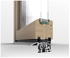 



Die Holzprofile der Glas-Faltwand Woodline von Solarlux sorgen zusammen mit dem Verbundprofil aus Aluminium für ein hochgradig belastbares System.
