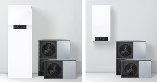 



Die Luft/Wasser-Wärmepumpe Vitocal 222-A mit integriertem 220-l-Speicher-Wassererwärmer und die wandhängende Vitocal 200-A können ohne Sachkundenachweis installiert werden.
