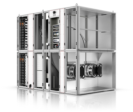 



Die Wärmerückgewinnung erfolgt beim CRL evo max über korrosionsbeständige Rotat
io
nswärmetauscher mit einem Temperaturübertragungsgrad von bis zu 90 % nach VDI 3803/5 und Rückfeuchtezahlen bis über 90 %. Optional ist eine Boost-Klappe für die Schnellaufheizung von Gebäuden oder Räumen ohne Außenluftanteil verfügbar. 
