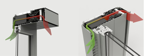 <p>

</p>

<p>

<span class="GVAbbildungszahl">2</span>

 Das Lüftungselement Endura Twist kann sowohl waagrecht über dem Fenster als auch senkrecht seitlich von diesem in der Laibung angeordnet werden.

</p> - © Renson
