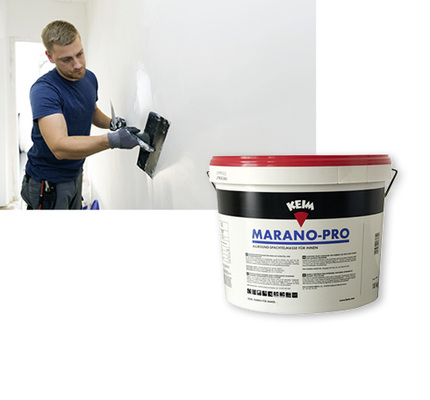 
Ob Gipskarton, Putzflächen oder Beton, ob Neubau oder Renovierung – mit den pastösen Flächenspachteln Marano werden Top-Ergebnisse erzielt!



