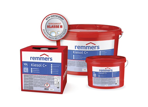 <p>
</p>
<p>
Einen besonderen Schutz gegen aufsteigende Mauerwerksfeuchte bietet Kiesol C plus von Remmers. 
</p> - © Remmers, Löningen
 
Einen besonderen Schutz gegen aufsteigende Mauerwerksfeuchte bietet Kiesol C plus von Remmers.