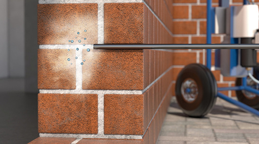 <p>
</p>
<p>
Kiesol C plus kann mittels Kolbenpumpe in die vorbereiteten Bohrlöcher eingebracht werden.
</p> - © Remmers, Löningen
 
Kiesol C plus kann mittels Kolbenpumpe in die vorbereiteten Bohrlöcher eingebracht werden.