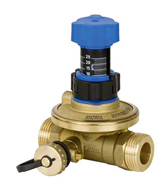 
Beim dynamischen hydraulischen Abgleich halten Strangdifferenzdruckregler oder druckunabhängige Thermostatventile den Wasserdruck unabhängig von den Lastbedingungen konstant, sodass die Massenströme auch bei Teillast korrekt abgeglichen sind. 



