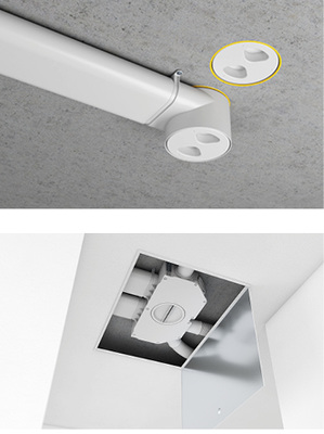 



Die Kunststoffverteiler eignen sich für den Einbau in Ortbetondecken ebenso wie für die Installation in Zwischendecken.
