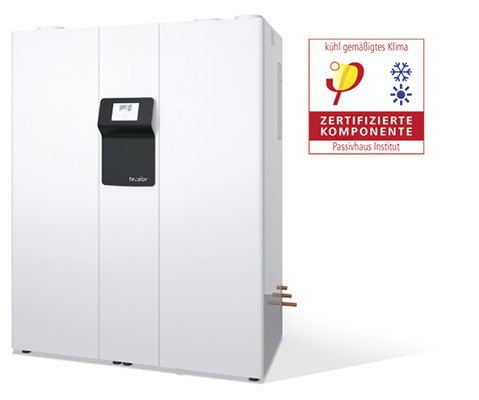 
Dem Passivhaus-zertifizierten Lüftungsheizgerät wurde ein Wärmebereitstellungsgrad von 82 % attestiert.



