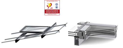 



Die überdurchschnittlich gute Energieeffizienz des Lüftungsflügels für die Glasdachkonstruktion PR60 bescherte Lamilux die zweite Passivhauszertifizierung.
