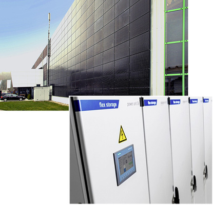 



10
 Ein Lithium-Ionenspeicher von Varta wurde beim Gebäude eines metallverarbeitenden Unternehmens mit BIPV kombiniert.
