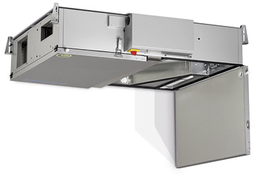 



Das flachste Gerät der Serie eignet sich mit einer Tiefe von nur 298 mm für die Deckenaufhängung.
