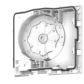 
Eine umlaufende angespritzte Dichtung am Kopfstück optimiert die Luftdichtheit.



