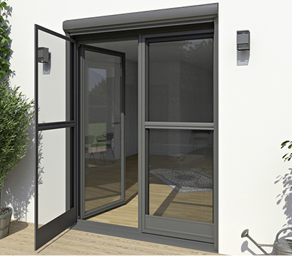 
Die Insektenschutzsysteme von Bayerwald lassen sich sowohl in die Sonnenschutzrollläden integrieren sowie als Drehrahmen oder in Form von platzsparenden Schiebeanlagen montieren. Verschiedene Gittervarianten sind ebenfalls erhältlich.



