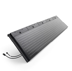 



Das Planum PV Modul ist mit 1,5 m Deckbreite etwas kleiner als das G10-PV-System und ermöglicht damit insbesondere bei Walm- und Zeltdächern eine bessere Ausnutzung der Dachfläche. 
