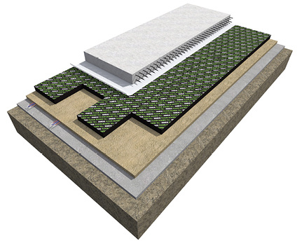 <p>
</p>

<p>
Die dampf- und diffusionsdichten Schaumglasplatten (Floor) Board S3 und F weisen eine hohe Druckfestigkeit auf – wichtige Voraussetzungen für eine lastabtragende Bodendämmung.
</p> - © Deutsche Foamglas GmbH

