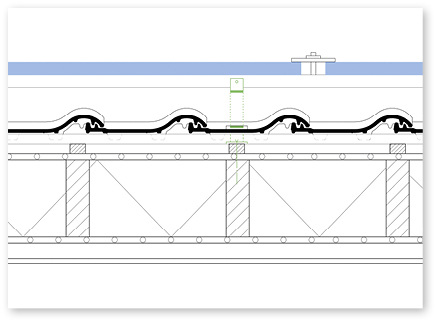 



2
 Die Ausnehmungen sollten sauber ausgefräst werden und nur wenig größer als der Dachhaken sein. 
