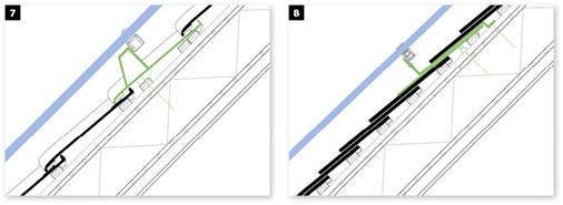 <p>
</p>

<p>
<span class="GVAbbildungszahl">7, 8</span>
 Mithilfe von Zubehörteilen wie zum Beispiel Formelementen für verfalzte (links) und nicht verfalzte (rechts) Dachziegel bzw. -steine kann eine hohe Regensicherheit gewährleistet werden.
</p> - © AIBau

